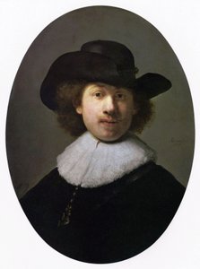 Self-Portrait with Wideawake Hat by Rembrandt van Rijn